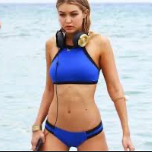 Seafolly Block Party Bikini Set in Rare Teal Color. Size 12 - Picture 2 of 12